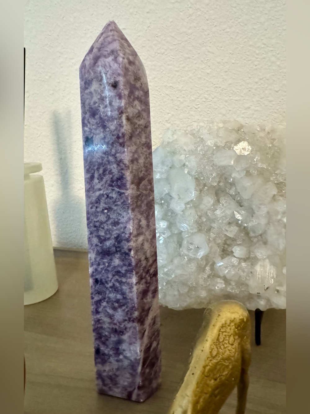 Large Lepidolite Tower - Picture 11 of 13